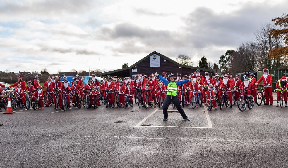 Ready for the off at the FORCE Santa Cycle